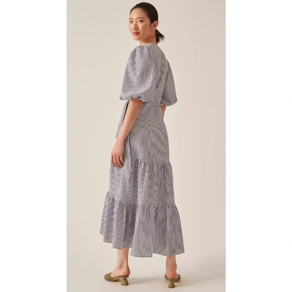 Hutch Seersucker Midi Dress - Picture 2 of 6